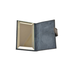 آینه چرمی کهن چرم (Kkohan leather) مدل Lm22-11 رنگ سرمه‌ای