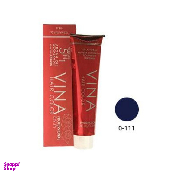 واریاسیون مو وینا (Vina) شماره 0.111 E14 رنگ آبی حجم 15 میلی‌لیتر