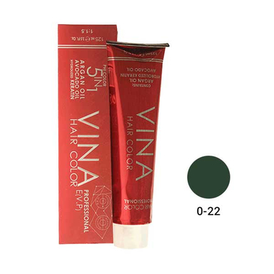 واریاسیون مو وینا (Vina) شماره 0.22 E17 رنگ سبز حجم 15 میلی‌لیتر