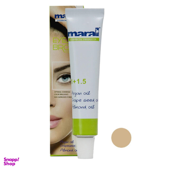 رنگ ابرو مارال (Maral) شماره 9 حجم 15 میلی‌ لیتر رنگ بلوند کاراملی روشن