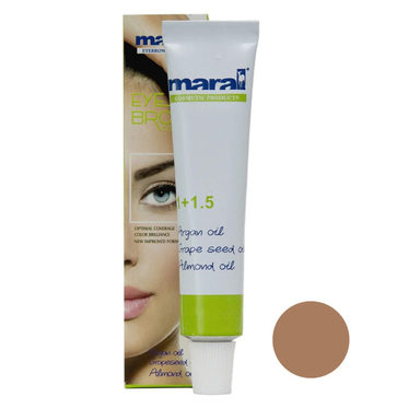 رنگ ابرو مارال (Maral) شماره 8 حجم 15 میلی‌ لیتر رنگ نسکافه‌ای روشن