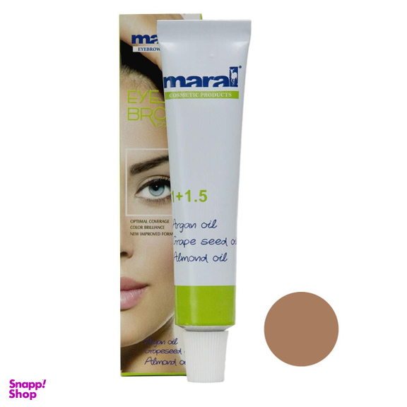 رنگ ابرو مارال (Maral) شماره 8 حجم 15 میلی‌ لیتر رنگ نسکافه‌ای روشن