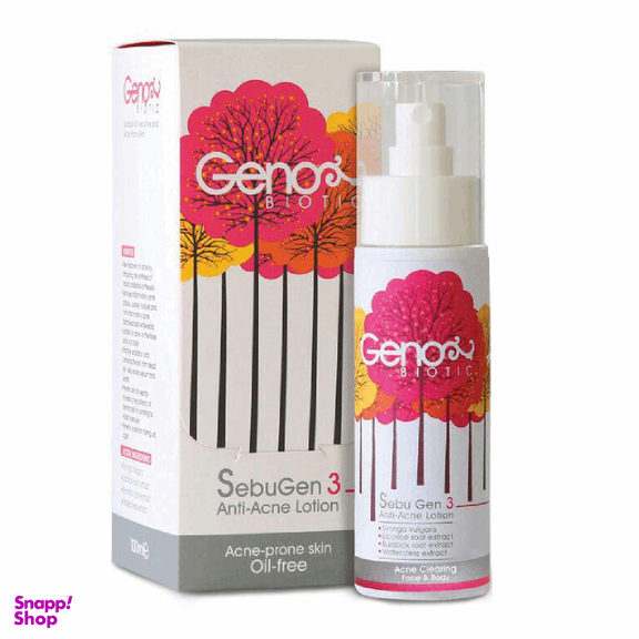 محلول ضدآکنه ژنوبایوتیک (Geno Biotic) مدل Anti Acne3 حجم 100 میلی‌ لیتر