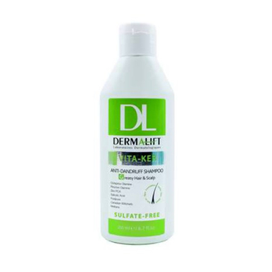 شامپو ضد شوره موی چرب درمالیفت (Dermalift) مدل Vita-ker حجم 200 میلیلیتر