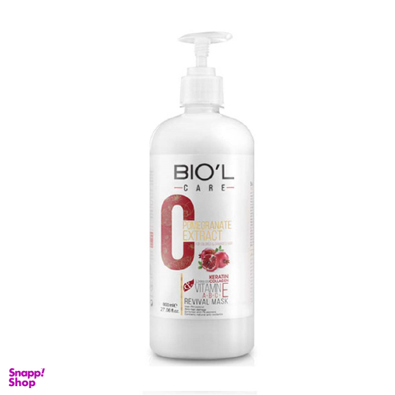 ماسک موی بیول (Biol) مدل Pomegranate حجم 800 میلی‌ لیتر