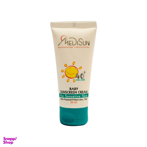کرم ضدآفتاب کودک مدیسان (Medisun) با SPF40 حجم 50 میلی‌لیتر