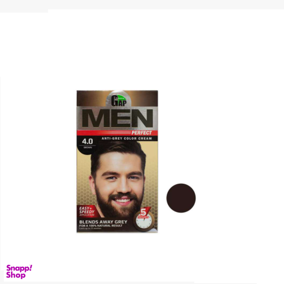 کیت رنگ مو مردانه گپ (Gap) شماره 04 رنگ قهوه ای حجم 50 میلی‌لیتر