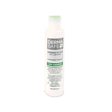 شامپو ضد شوره درماسیف (Dermasafe) سری درما اسکالپ مدل Oily Dandruff حجم 200 میلی‌لیتر