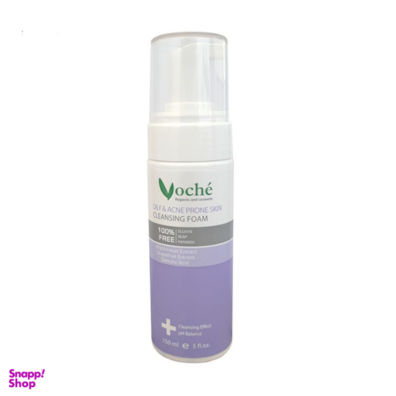 فوم شست و شوی صورت وشه (Voche) مناسب پوست چرب حجم 150 میلی‌لیتر