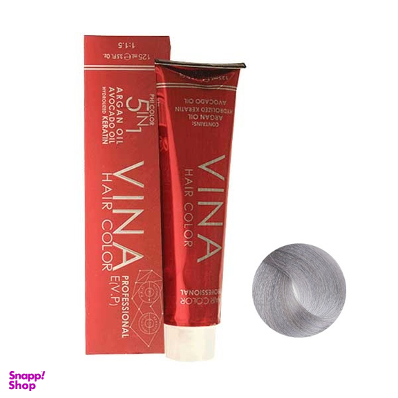 واریاسیون مو وینا (Vina) شماره 0.10 E13 رنگ نقره ای حجم 15 میلی‌لیتر