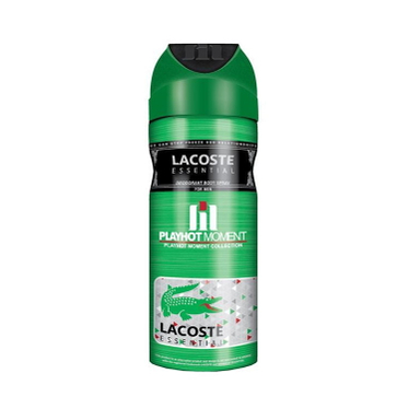 اسپری خوشبو کننده بدن مردانه پلی هات مومنت (Play Hot Moment) مدل LACOSTE green حجم 200 میلی‌‌لیتر
