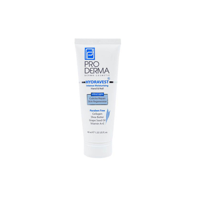 کرم مرطوب کننده دست و ناخن پرودرما (Proderma) مدل Hydravest حجم 40 میلی‌لیتر