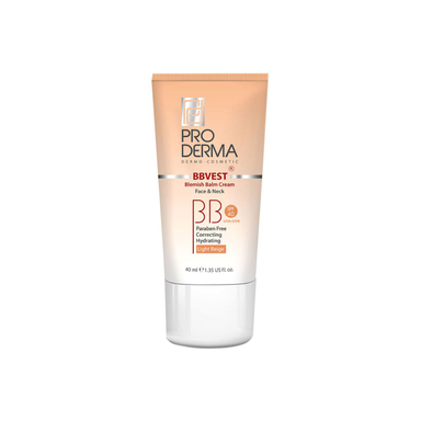 کرم مرطوب کننده پرودرما (Proderma) رنگی پوست چرب spf 40 بژ طبیعی حجم 40 میلی لیتر