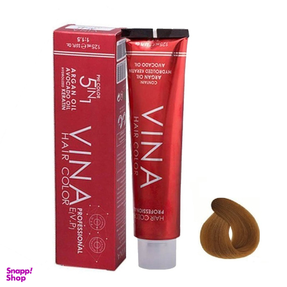 رنگ مو وینا (Vina) شماره 8.0 N7 رنگ بلوند روشن حجم 125 میلی‌لیتر