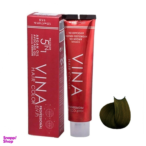 رنگ مو وینا (Vina) شماره شماره 6.2 M5 رنگ بلوند زیتونی تیره حجم 125 میلی‌لیتر