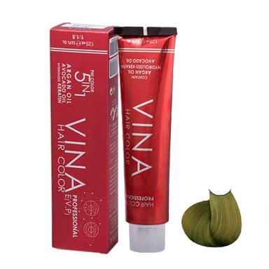 رنگ مو وینا (Vina) شماره 7.2 M6 رنگ بلوند زیتونی متوسط حجم 125 میلی‌لیتر