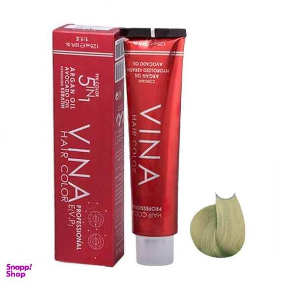 رنگ مو وینا (Vina) شماره 11.2 M10 رنگ بلوند پلاتینه زیتونی حجم 125 میلی‌لیتر