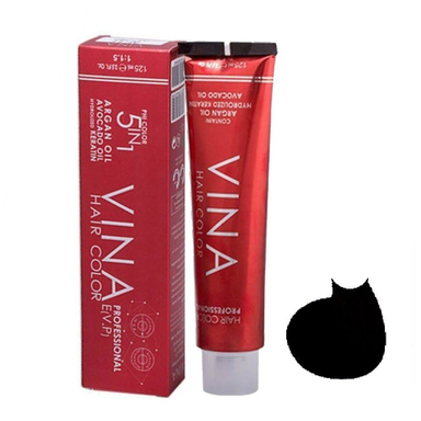 رنگ مو وینا (Vina) شماره 1.1 C1 رنگ مشکی پر کلاغی حجم 125 میلی‌لیتر