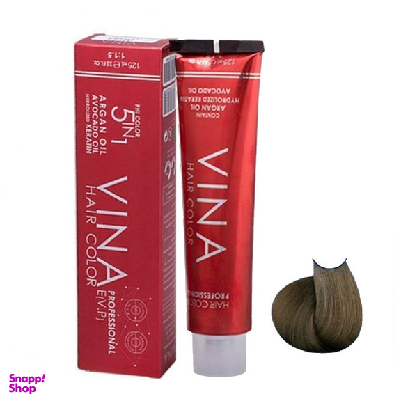 رنگ مو وینا (Vina) شماره 7.1 C6 رنگ بلوند دودی متوسط حجم 125 میلی‌لیتر