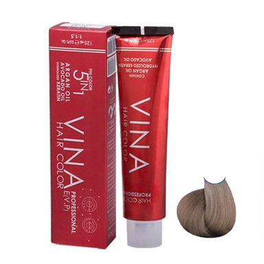 رنگ مو وینا (Vina) شماره 8.1 C7 رنگ بلوند دودی روشن حجم 125 میلیلیتر