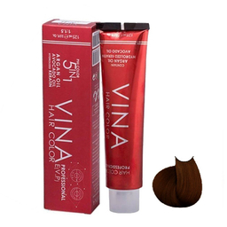 رنگ مو وینا (Vina) شماره 4.77 W3 رنگ قهوه ای شکلاتی متوسط حجم 125 میلی‌لیتر