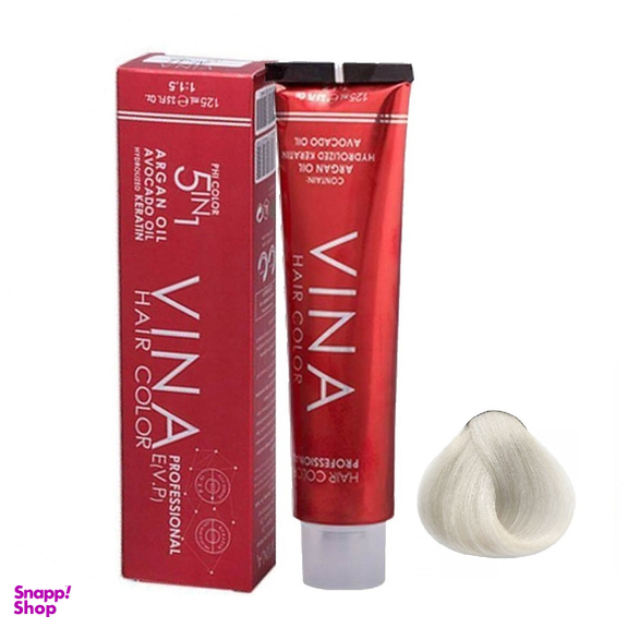 رنگ مو وینا (Vina) شماره 90.00 رنگ یخی حجم 125 میلی‌لیتر