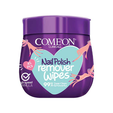 لاک پاک کن کامان (Come On) مدل Clinical بسته 45 عددی