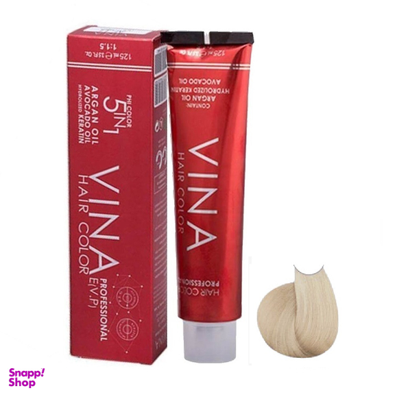رنگ مو وینا (Vina) شماره AF16 رنگ استخوانی بونی حجم 125 میلی‌لیتر