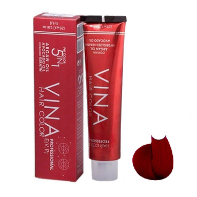 رنگ مو وینا (Vina) شماره AP3 رنگ پیتون قرمز دهلیزی حجم 125 میلی‌لیتر