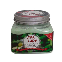اسکراب لایه بردار پوست مکس لیدی (Max lady) حاوی عصاره خیار حجم 300 میلی‌لیتر
