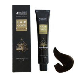 رنگ مو آوایی (Awaii) سری Argan شماره 3.1 رنگ قهوه ای دودی تیره حجم 120 میلی‌ لیتر