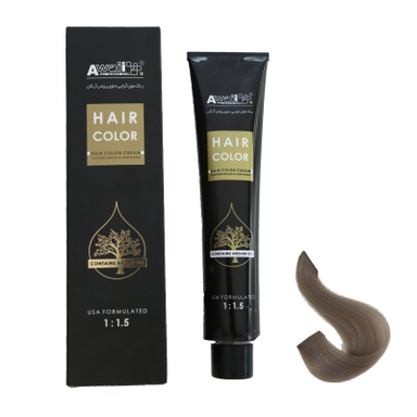 رنگ مو آوایی (Awaii) سری Argan شماره 8.1 رنگ بلوند دودی روشن حجم 120 میلی‌ لیتر
