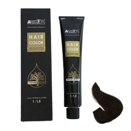 رنگ مو آوایی (Awaii) سری Argan شماره 4.0 رنگ قهوه ای متوسط حجم 120 میلی‌ لیتر