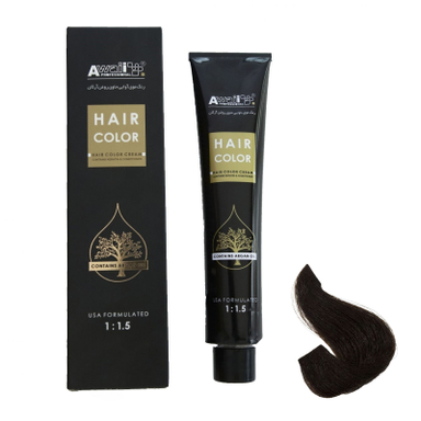 رنگ مو آوایی (Awaii) سری Argan شماره 4.0 رنگ قهوه ای متوسط حجم 120 میلی لیتر