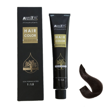 رنگ مو آوایی (Awaii) سری Argan شماره 4.17 رنگ دودی بنفش متوسط حجم 120 میلی‌ لیتر
