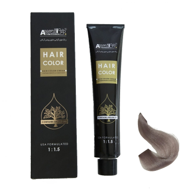 رنگ مو آوایی (Awaii) سری Argan شماره 9.17 رنگ بلوند دودی بنفش خیلی روشن حجم 120 میلی‌ لیتر