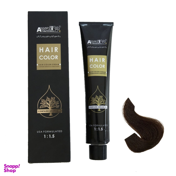 رنگ مو آوایی (Awaii) سری Argan شماره 6.63 رنگ شکلاتی تیره حجم 120 میلی‌ لیتر