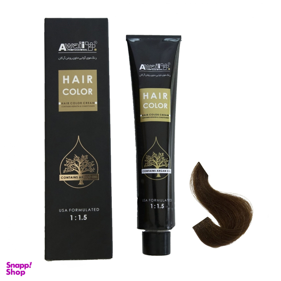 رنگ مو آوایی (Awaii) سری Argan شماره 7.32 رنگ بلوند بژ متوسط حجم 120 میلی‌ لیتر