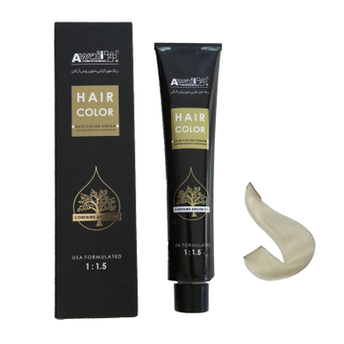 رنگ مو آوایی (Awaii) سری Argan شماره 12.21 رنگ زیتونی دودی پلاتینه حجم 120 میلی‌ لیتر
