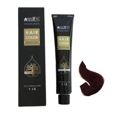 رنگ مو آوایی (Awaii) سری Argan شماره 6.67 رنگ بلوند بادمجانی تیره حجم 120 میلی‌ لیتر