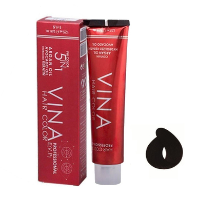 رنگ مو وینا (Vina) شماره 3.0 N2 رنگ قهوه ای تیره حجم 125 میلی‌لیتر