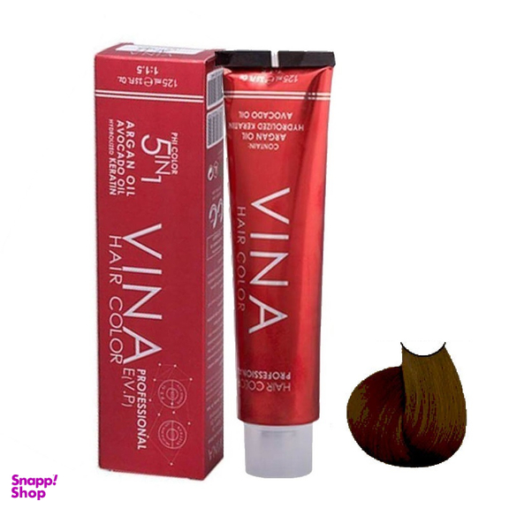 رنگ مو ی وینا (Vina) شماره 7.732 TE6 رنگ چای سرد حجم 125 میلی‌لیتر