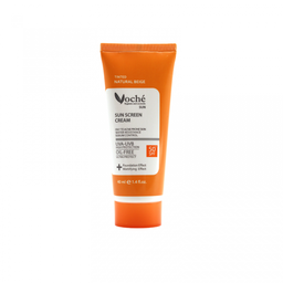 کرم ضد آفتاب رنگی وچه (Voche) رنگ بژ طبیعی با SPF50 مناسب برای پوست چرب حجم 40 میلی لیتر