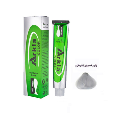 واریاسیون مو آرکیا (Arkia) شماره 0.10 E13 رنگ نقره ای حجم 100 میلی‌ لیتر