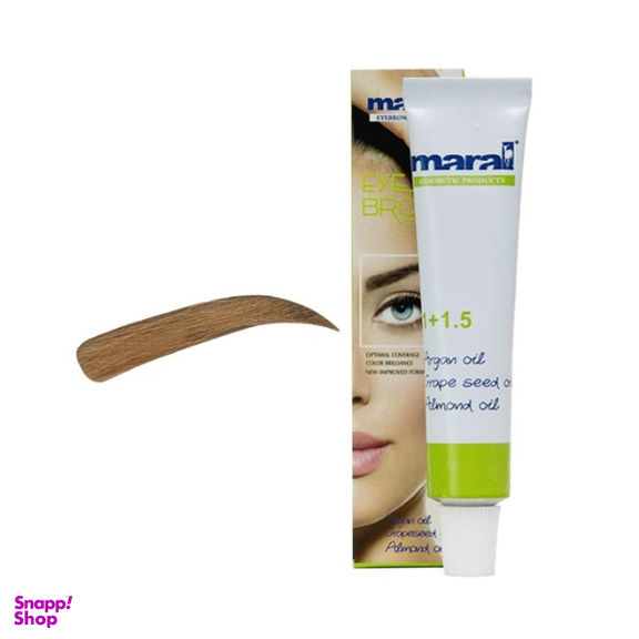 رنگ ابرو مارال (Maral) شماره 6 رنگ بلوند کاکایویی تیره حجم 15 میلی‌لیتر