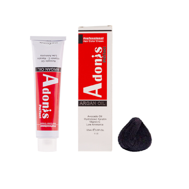 رنگ مو آدونیس پرفکت (Adonis Perfect) شماره N1-1.0 حجم 125 میلی لیتر رنگ مشکی