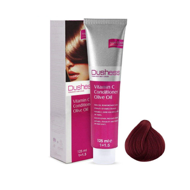 رنگ مو دوشس (Dushess) سری ماهاگونی شماره 4.5 رنگ قهوه ای ماهاگونی متوسط حجم 125 میلی لیتر