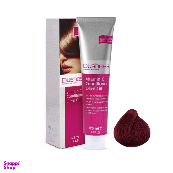 رنگ مو دوشس (Dushess) سری ماهاگونی شماره 4.5 رنگ قهوه ای ماهاگونی متوسط حجم 125 میلی لیتر