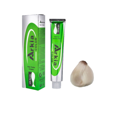 رنگ مو آرکیا (Arkia) شماره 12.1 رنگ سوپر پلاتین دودی خوشه نقره ایی حجم 100 میلی‌ لیتر