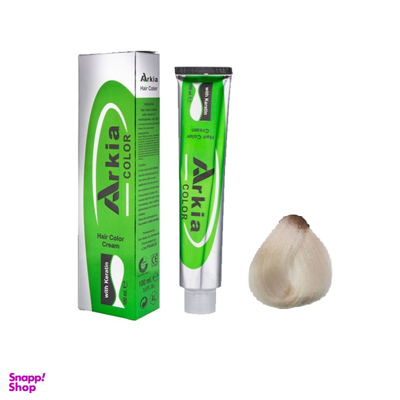 رنگ مو آرکیا (Arkia) شماره 12.1 رنگ سوپر پلاتین دودی خوشه نقره ایی حجم 100 میلی‌ لیتر
